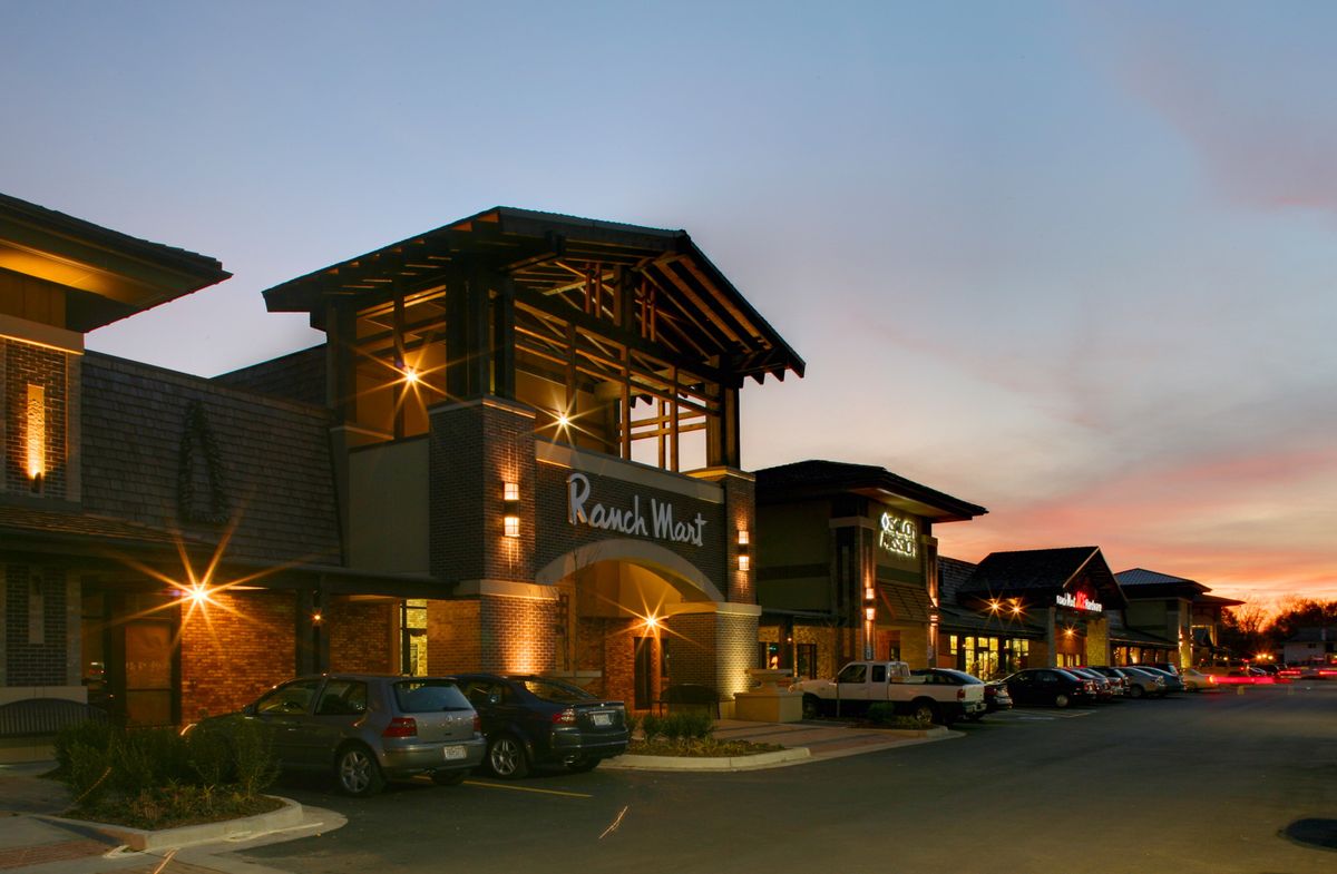 Ranch Mart South neighborhood retail center at 95th and Mission Road, Overland Park, Kansas